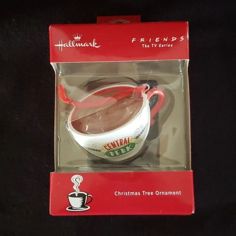 NIB Hallmark FRIENDS Central Perk Coffee Cup Christmas Tree Ornament